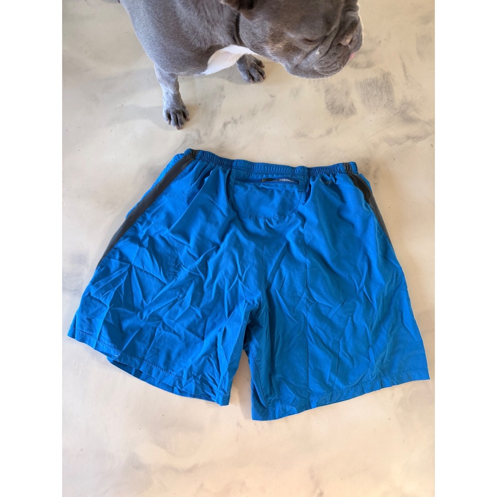 Nike Dri-FIT Mens Running Shorts Blue Grey Mesh Athletic Gym Workout Large - Picture 10 of 11